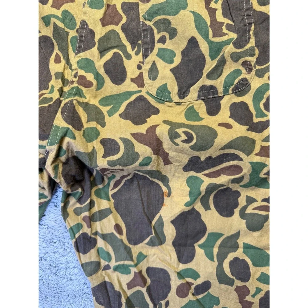 Vintage Frog Skin Camo Fatigue Pants Mens L Duck Military Lightweight‎ Hong Kong